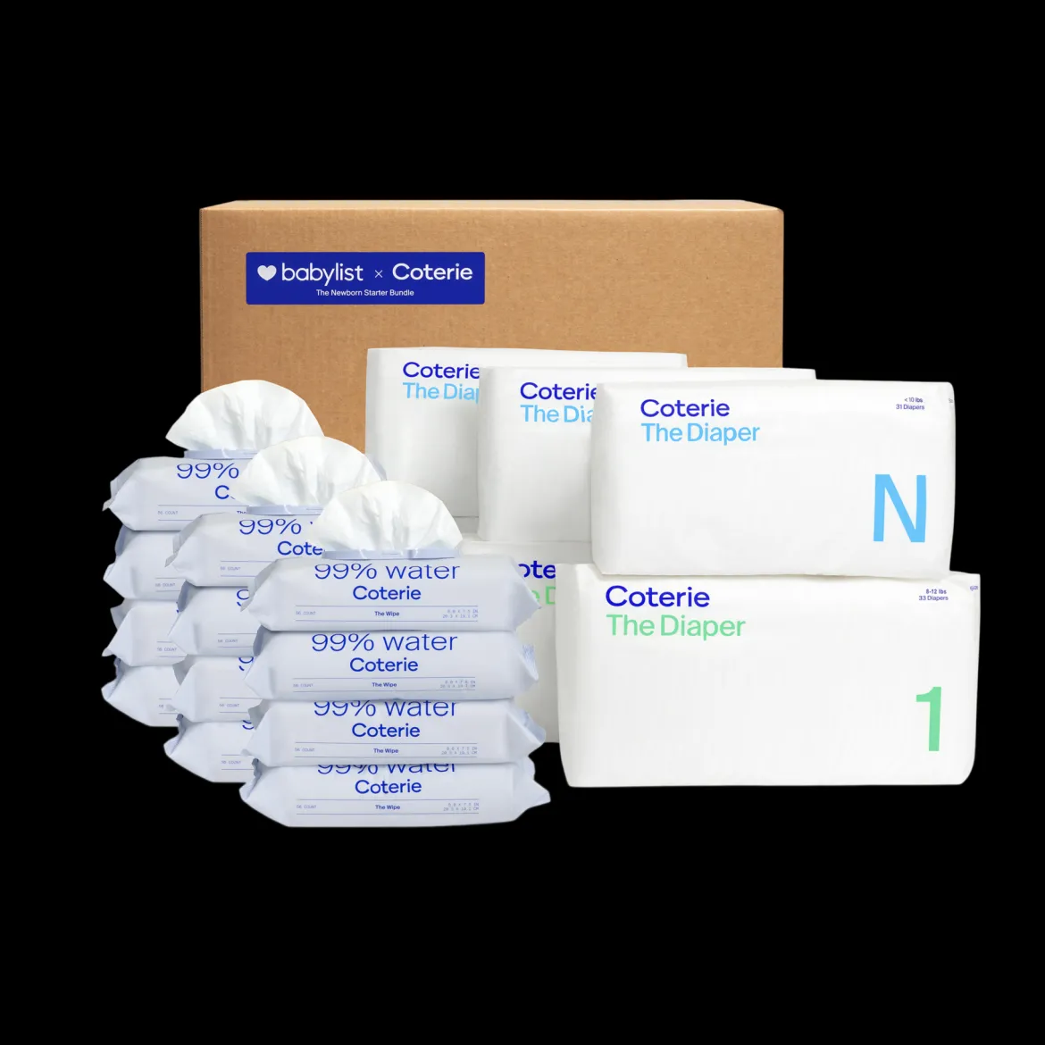 Newborn Diaper & Wipes Starter Bundle