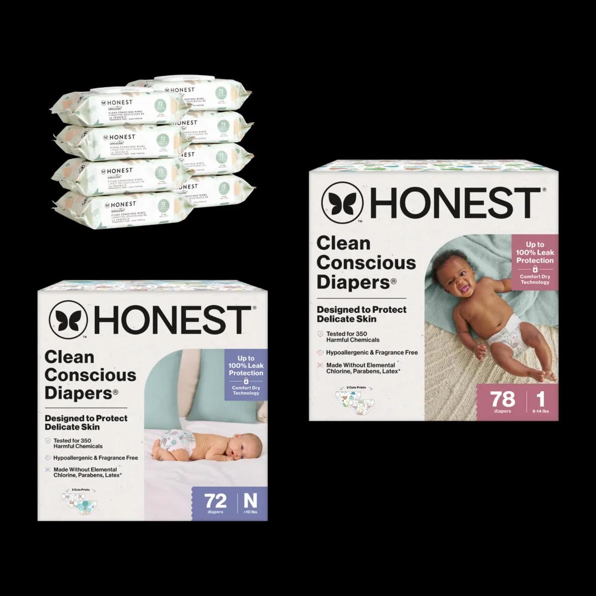 Newborn Diapers & Wipes Starter Bundle
