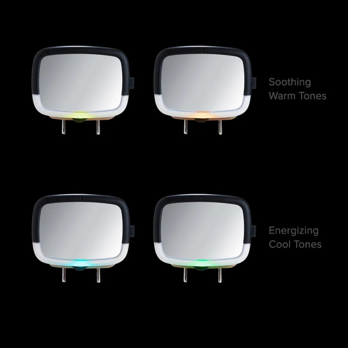 Night Light In-Sight Pivot Car Back Seat Mirror
