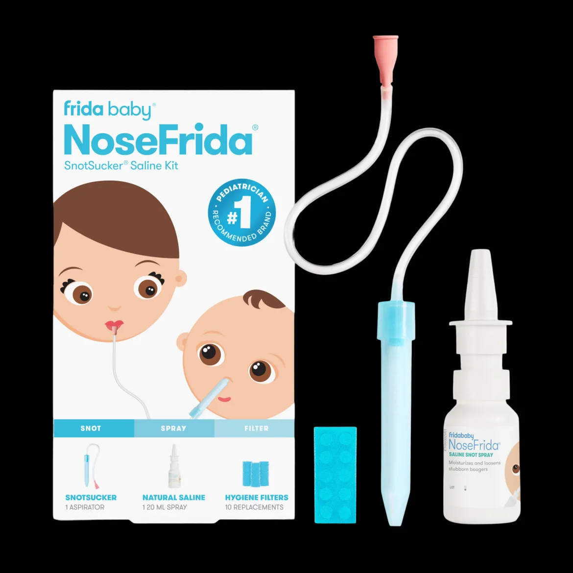NoseFrida SnotSucker Saline Kit
