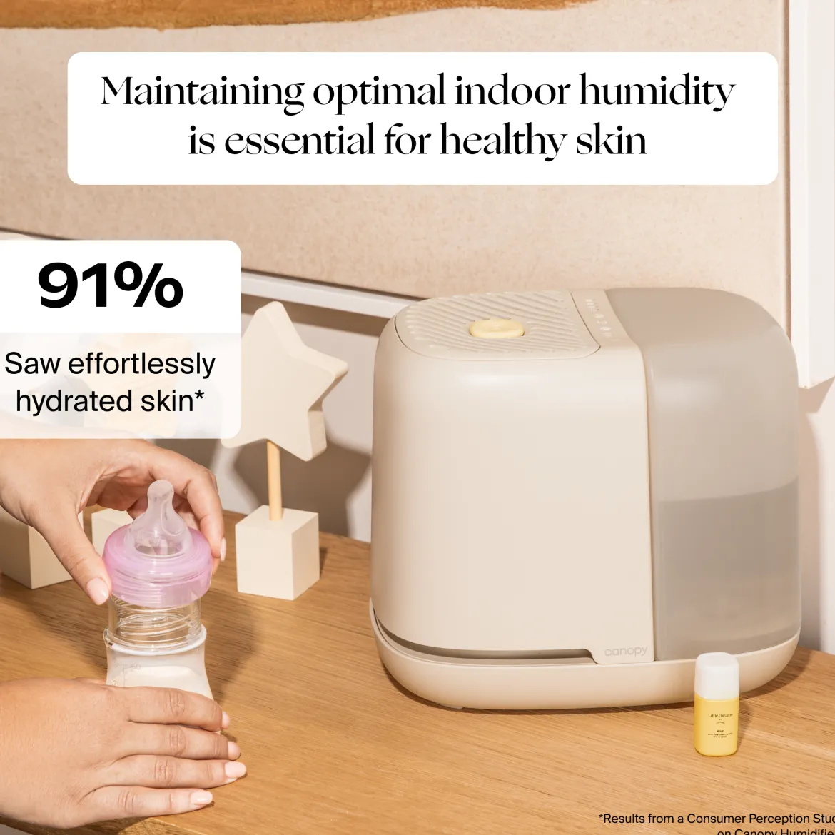 Nursery Humidifier + Air Purifier Tower