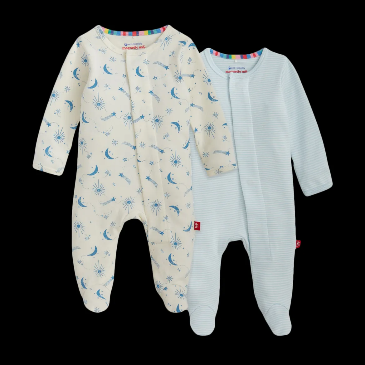 Organic Cotton Magnetic Footie 2 Pack Bundle