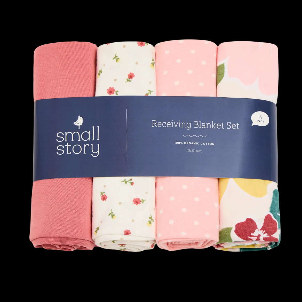 Organic Cotton Receiving Blanket (4 Pack)