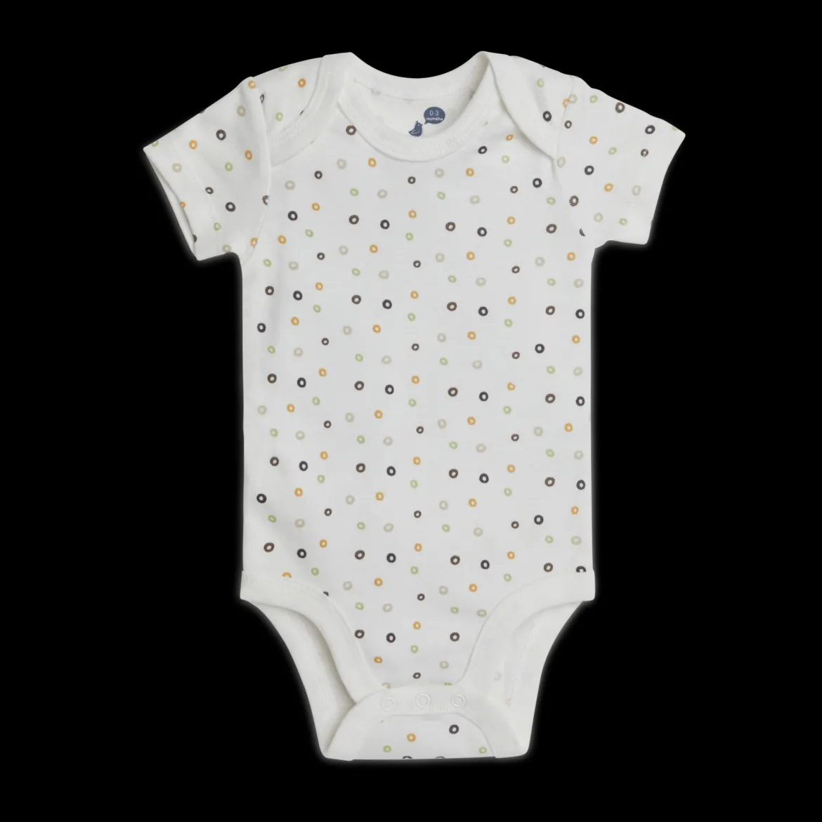 Organic Cotton Short-Sleeve Printed Bodysuit (5 Pack)