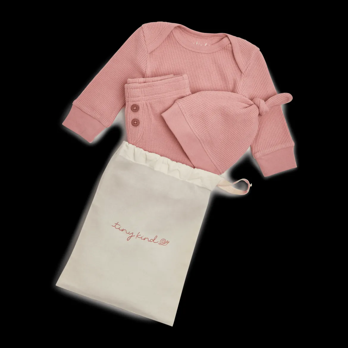 Organic Cotton Waffle 3-Piece Gift Set