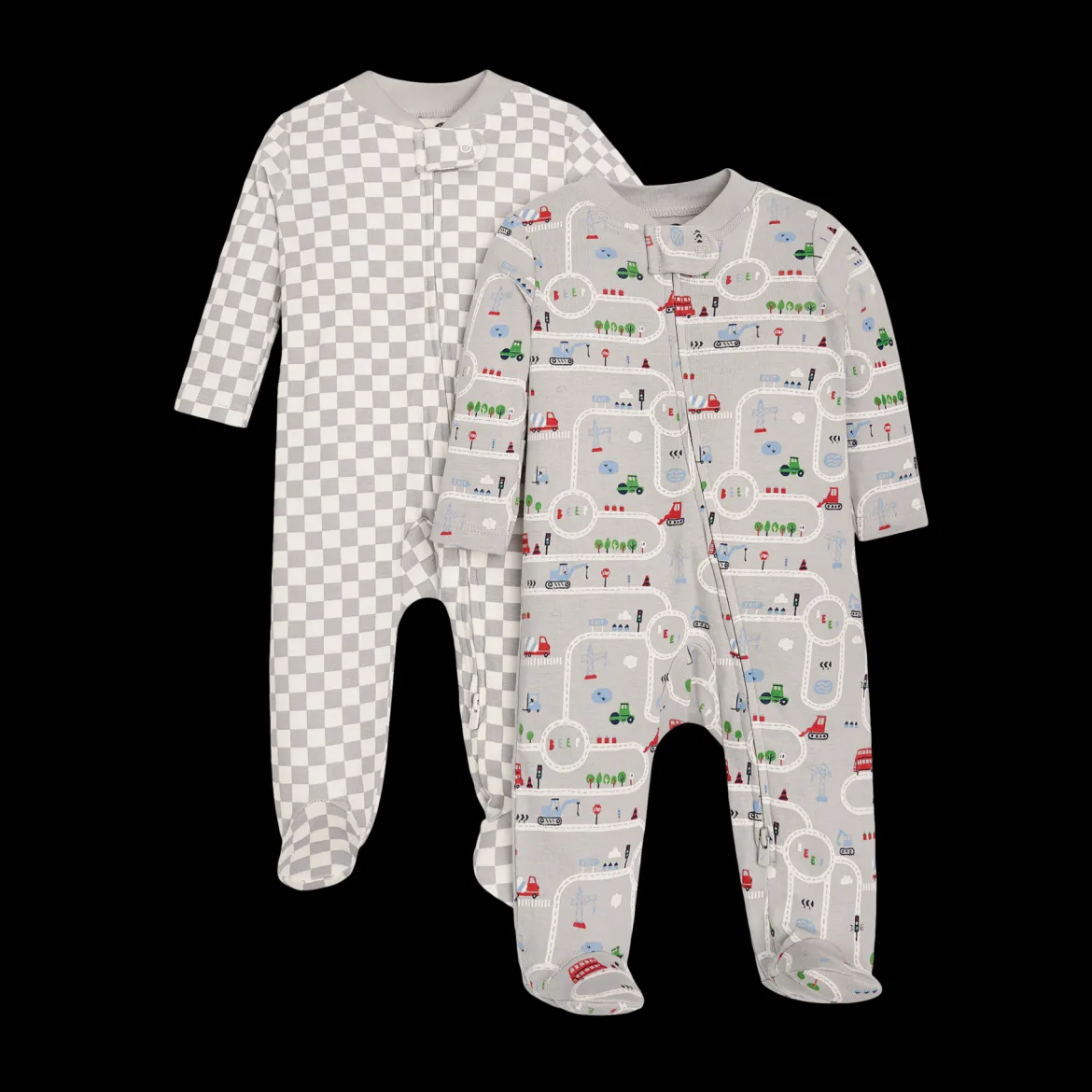 Organic Cotton 2-Way Zip Footie (2 Pack)