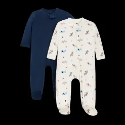 Organic Cotton 2-Way Zip Footie (2 Pack)