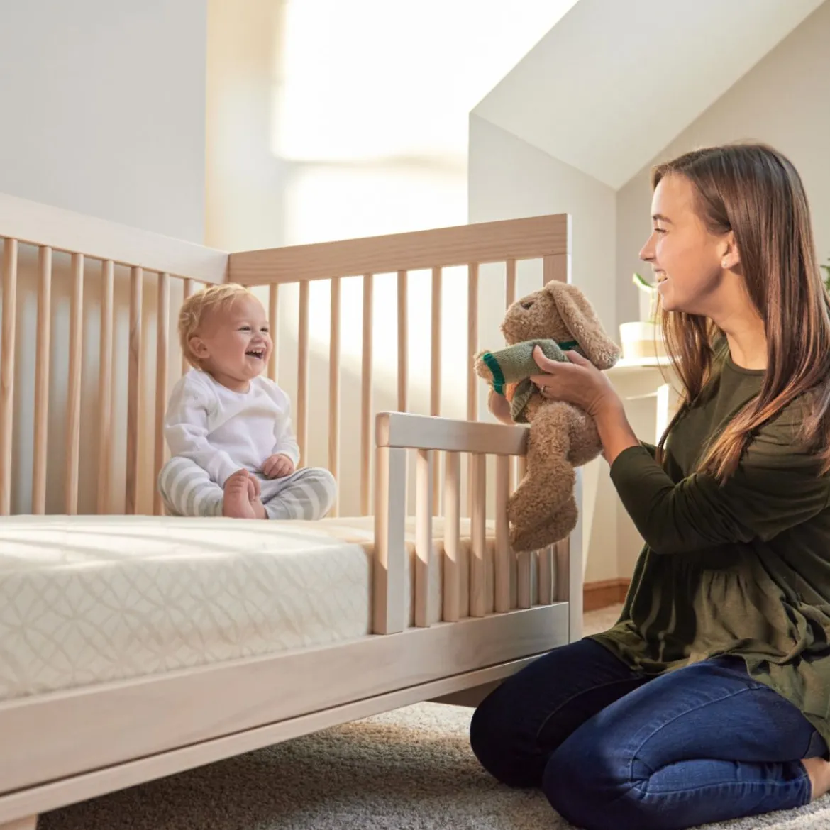 Organic Ultra Breathable Innerspring 2-Stage Baby Crib & Toddler Mattress