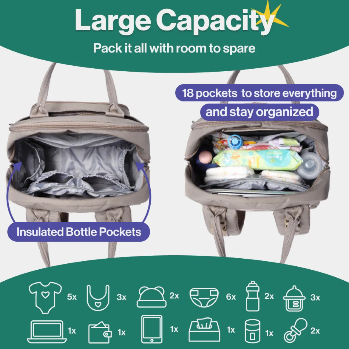 Original Diaper Bag Backpack