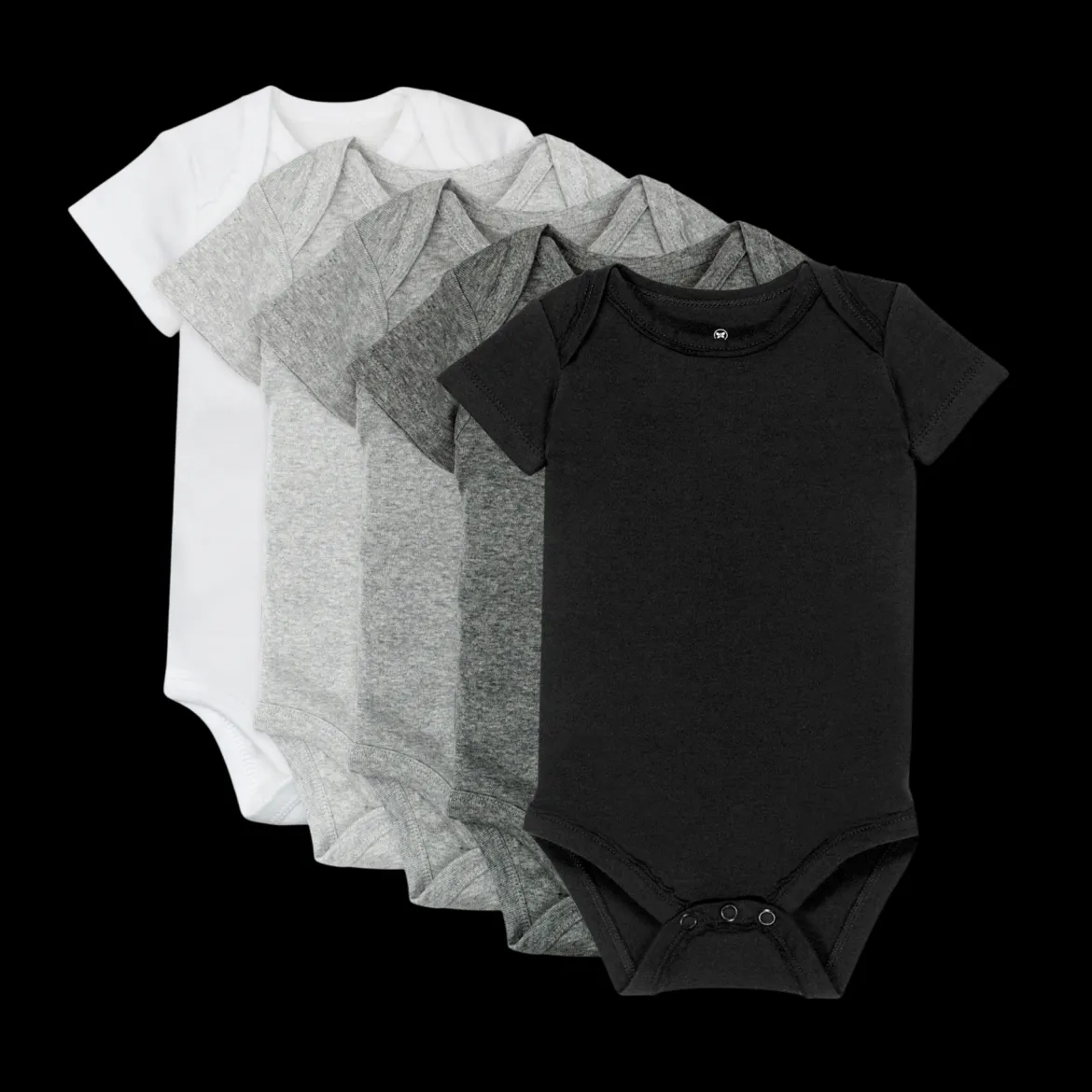 5-Pack Organic Cotton Short Sleeve Bodysuits