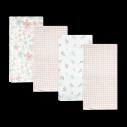 4-Piece Flannel Receiving Blanket