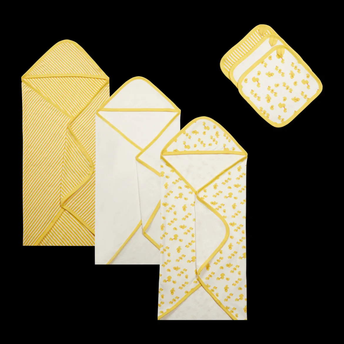 6-Piece Organic Cotton Bath Time Set