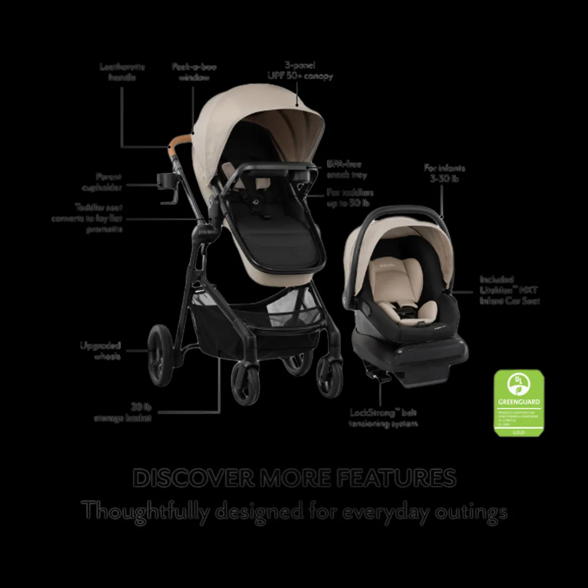 Pivot NXT Travel System with LiteMax NXT Infant Car Seat