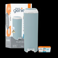 Platinum Stainless Steel Diaper Pail with Easy Roll Refill Bags
