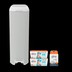 Platinum Stainless Steel Diaper Pail Gift Set