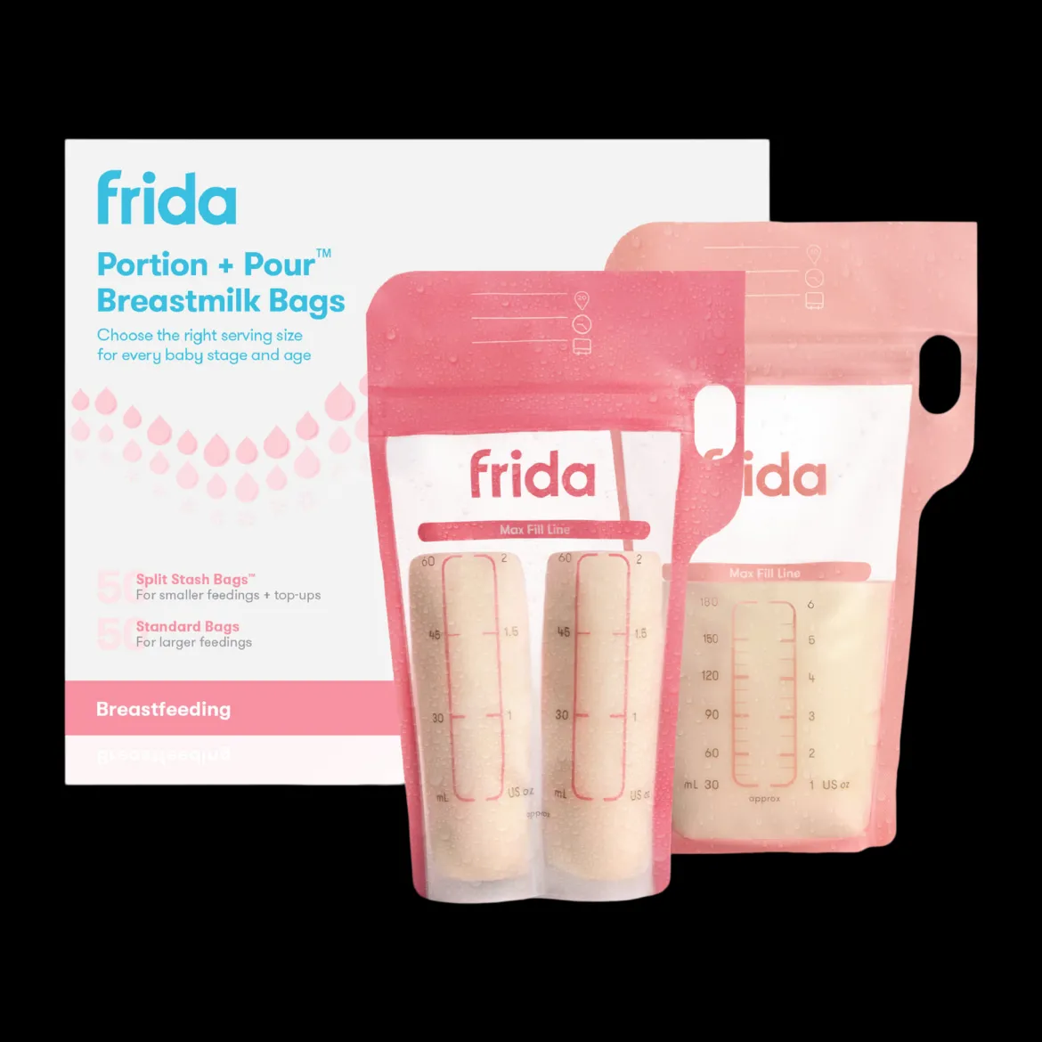 Portion + Pour Breastmilk Storage Bags