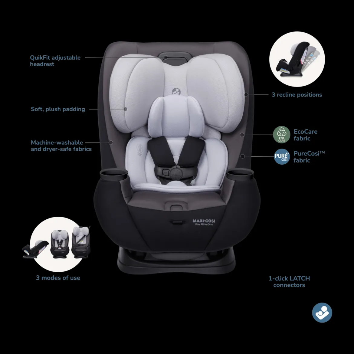 Pria All-in-One Convertible Car Seat
