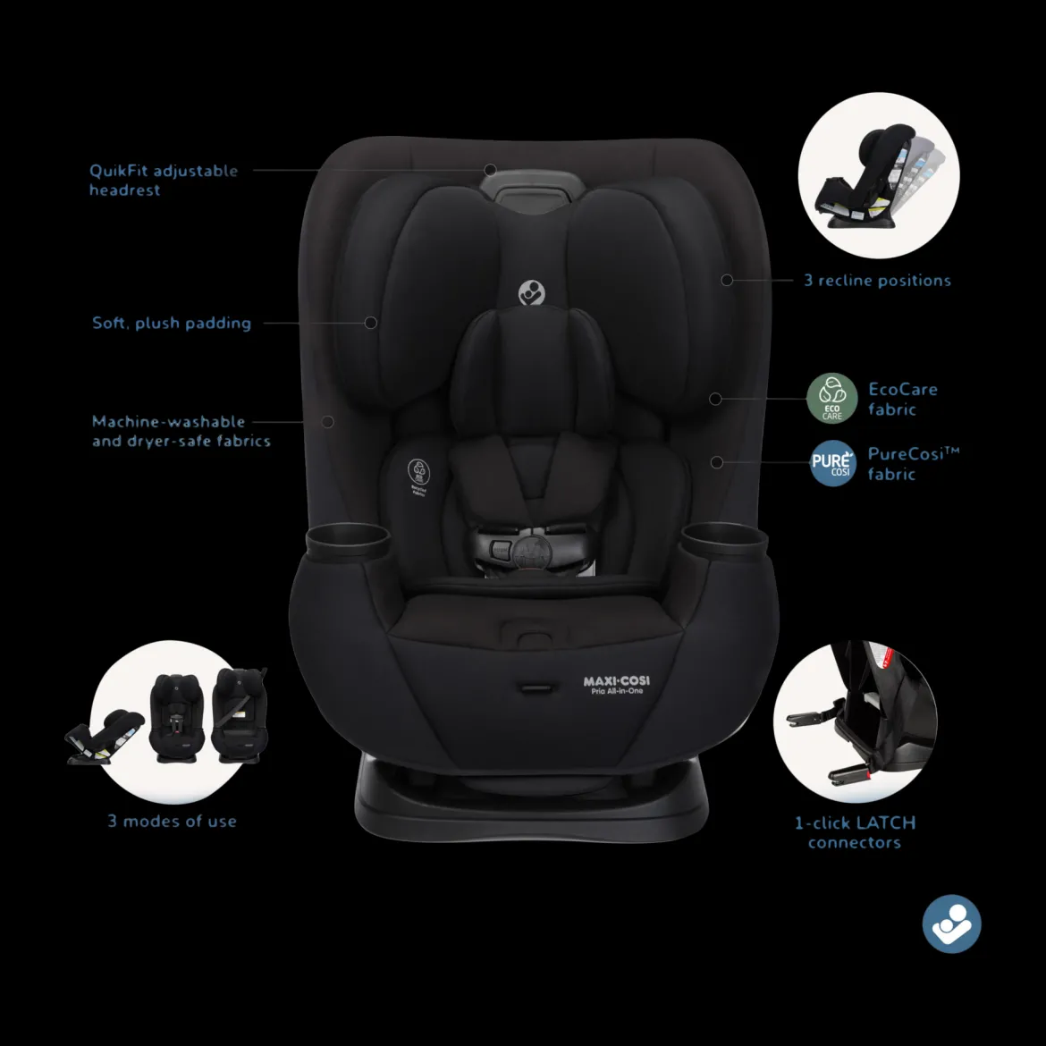 Pria All-in-One Convertible Car Seat