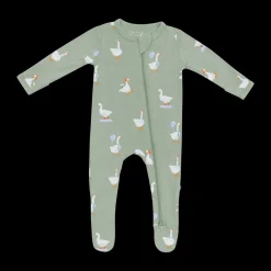 Printed Zipper Footie