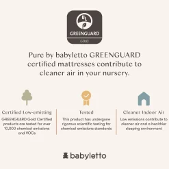 Pure Core Crib Mattress with Hybrid Waterproof Cover