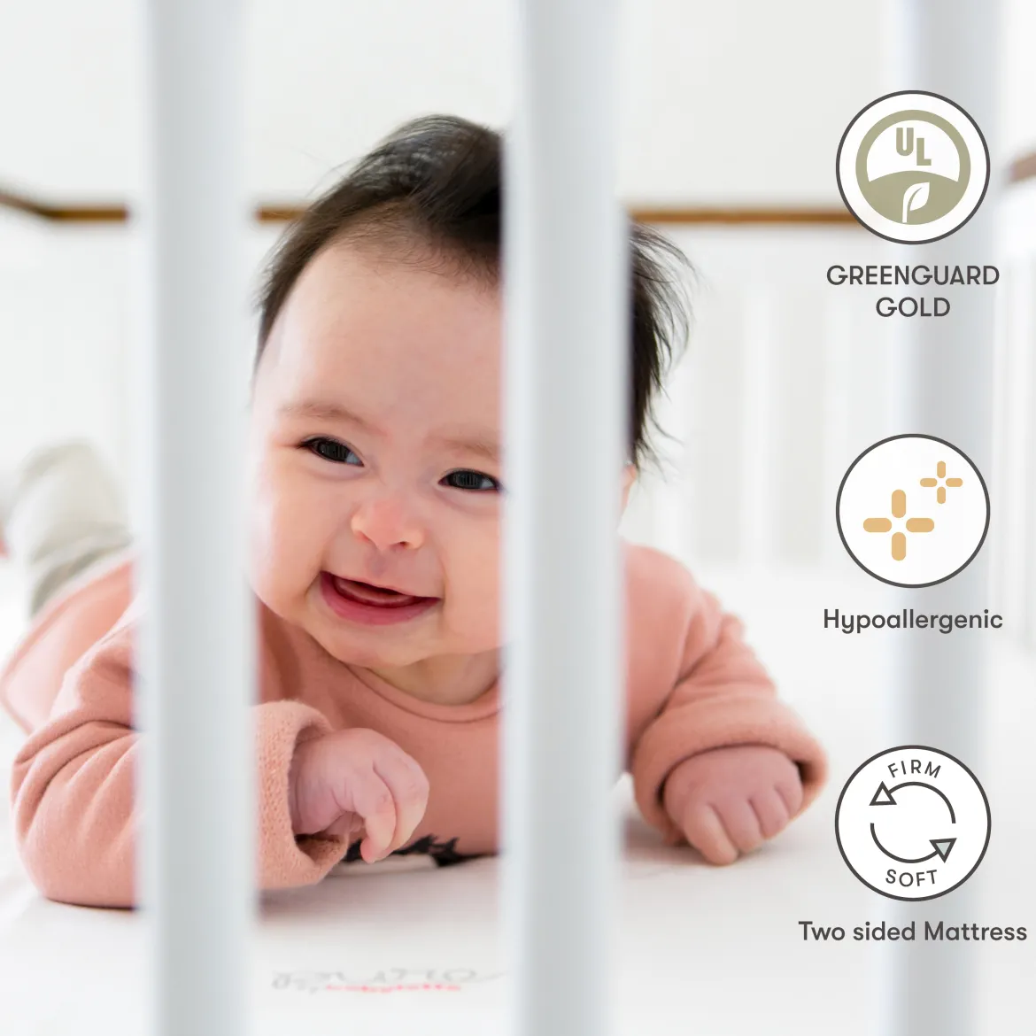Pure Core Crib Mattress With Dry Waterproof Cover