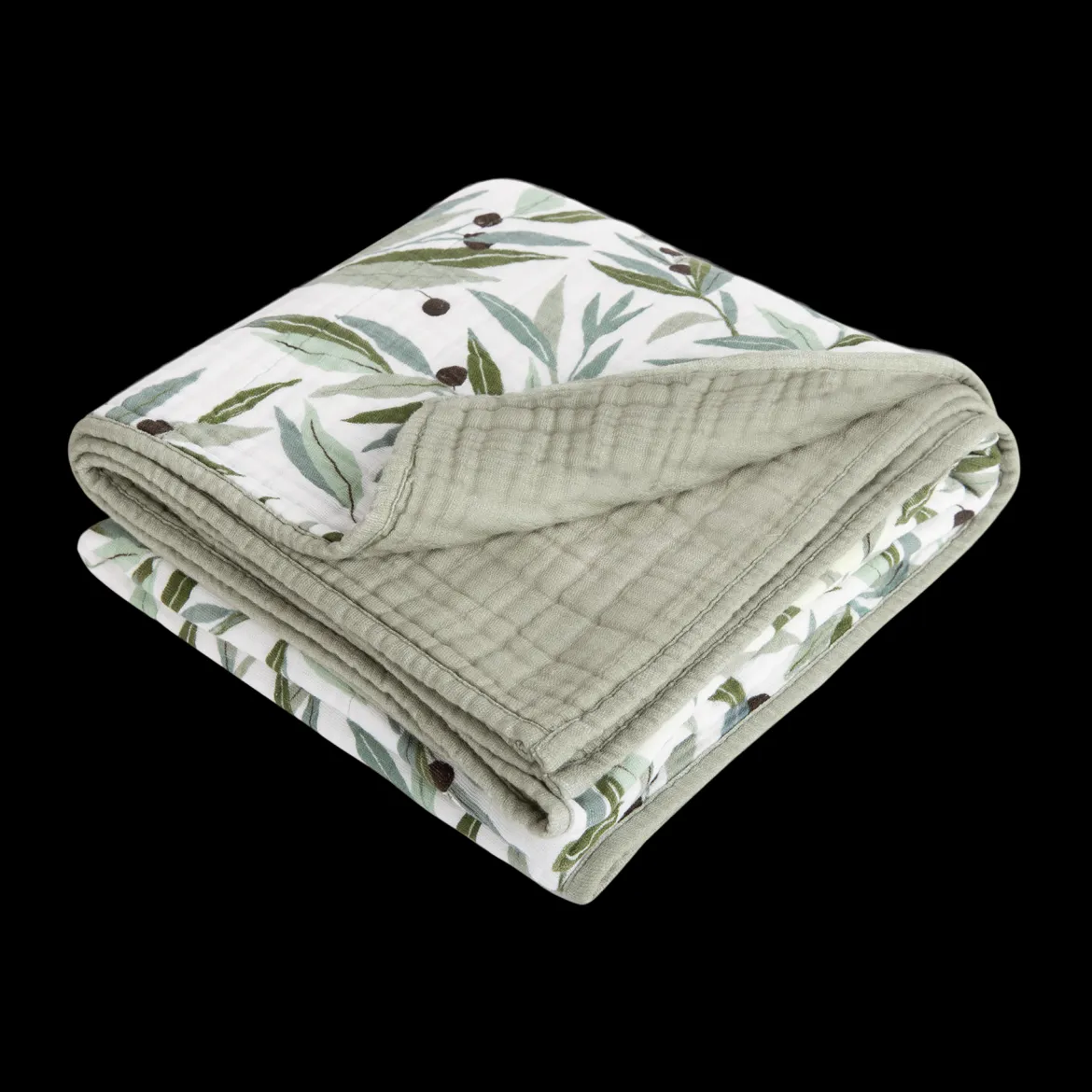 Quilt in 3-Layer GOTS Certified Organic Muslin Cotton