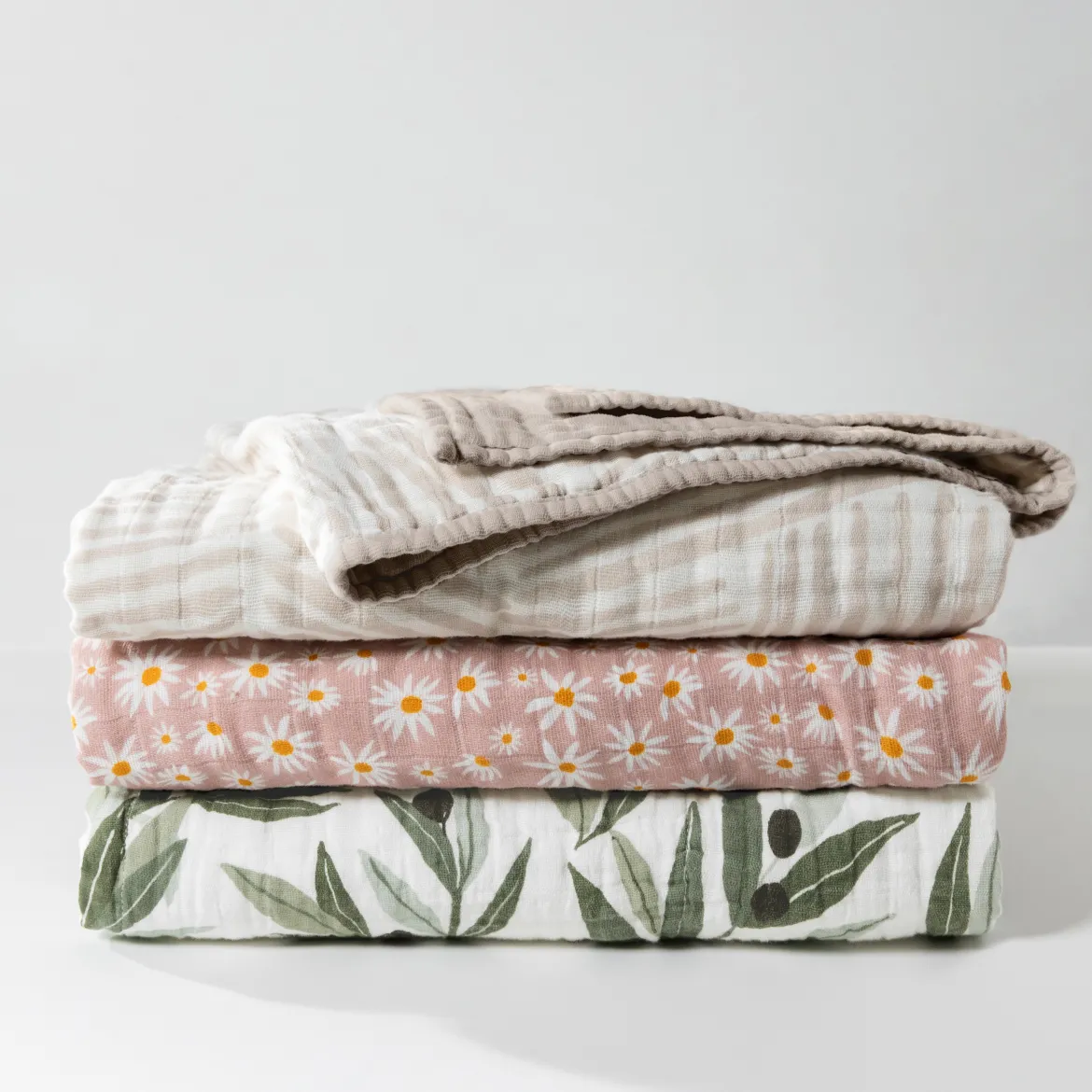 Quilt in 3-Layer GOTS Certified Organic Muslin Cotton