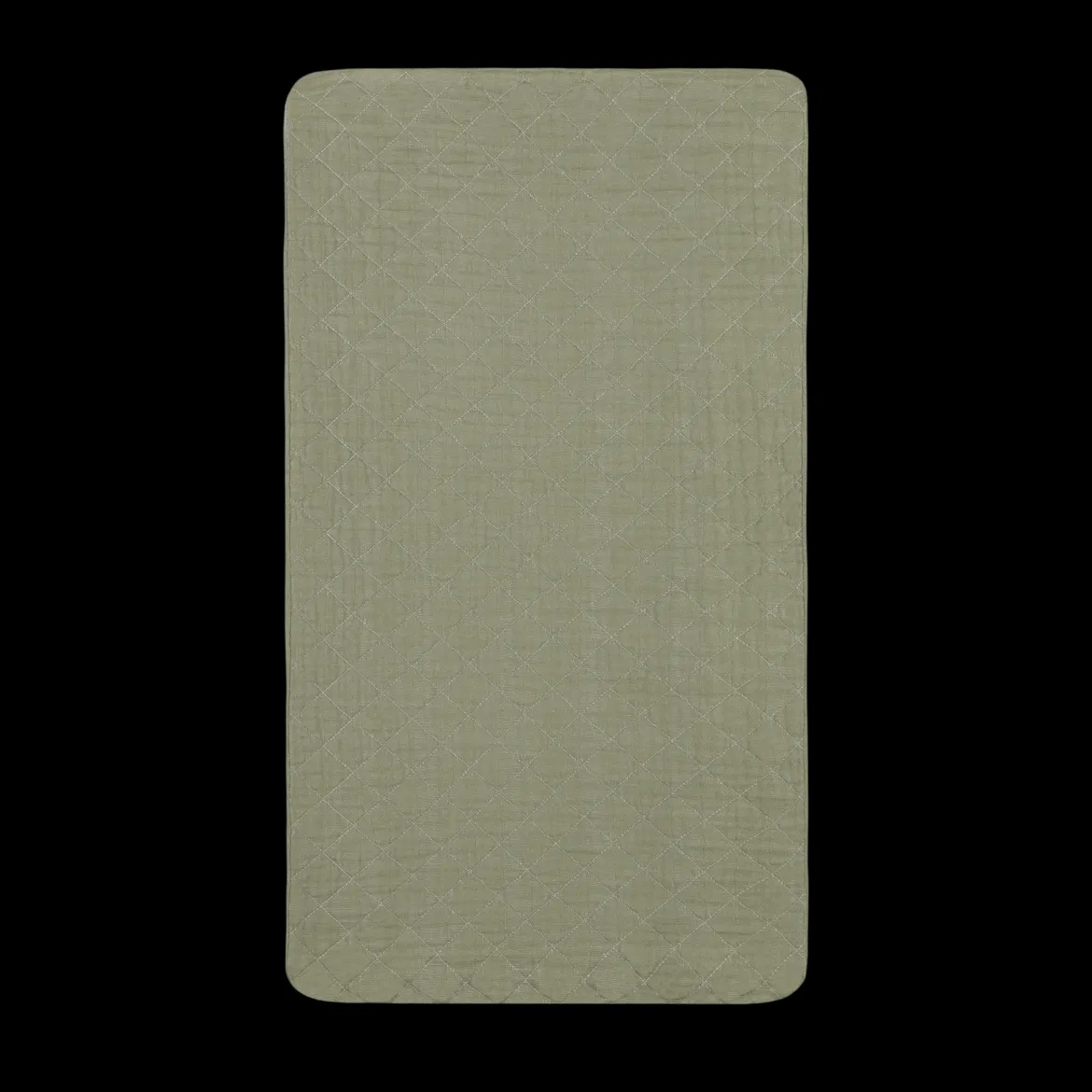 Quilted Changing Pad Cover in GOTS Certified Organic Muslin Cotton