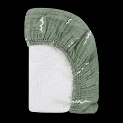 Quilted Changing Pad Cover in GOTS Certified Organic Muslin Cotton