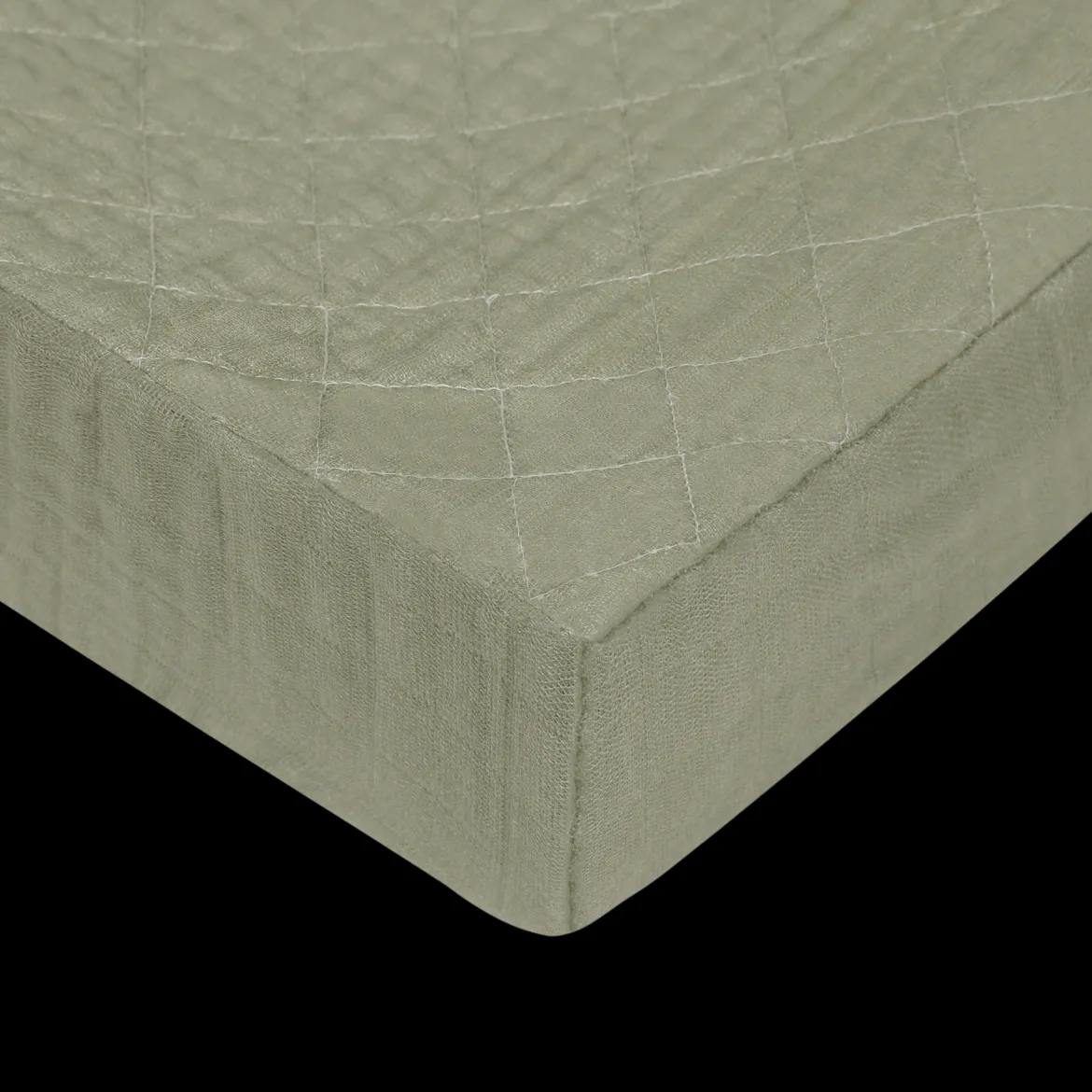 Quilted Changing Pad Cover in GOTS Certified Organic Muslin Cotton