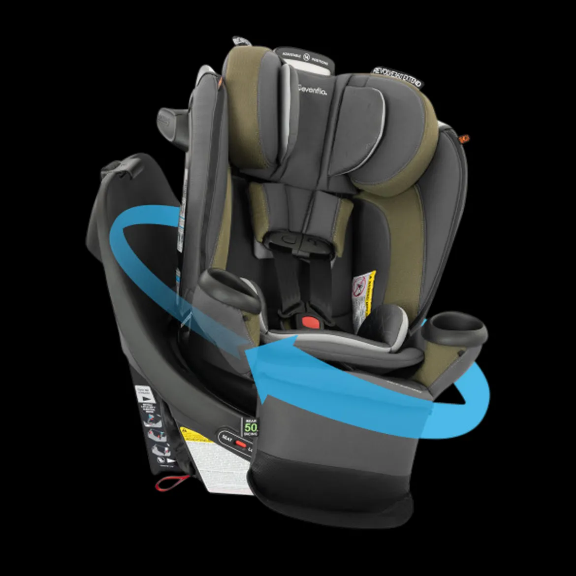 Revolve360 Extend All-in-One Rotational Car Seat with Quick Clean Cover