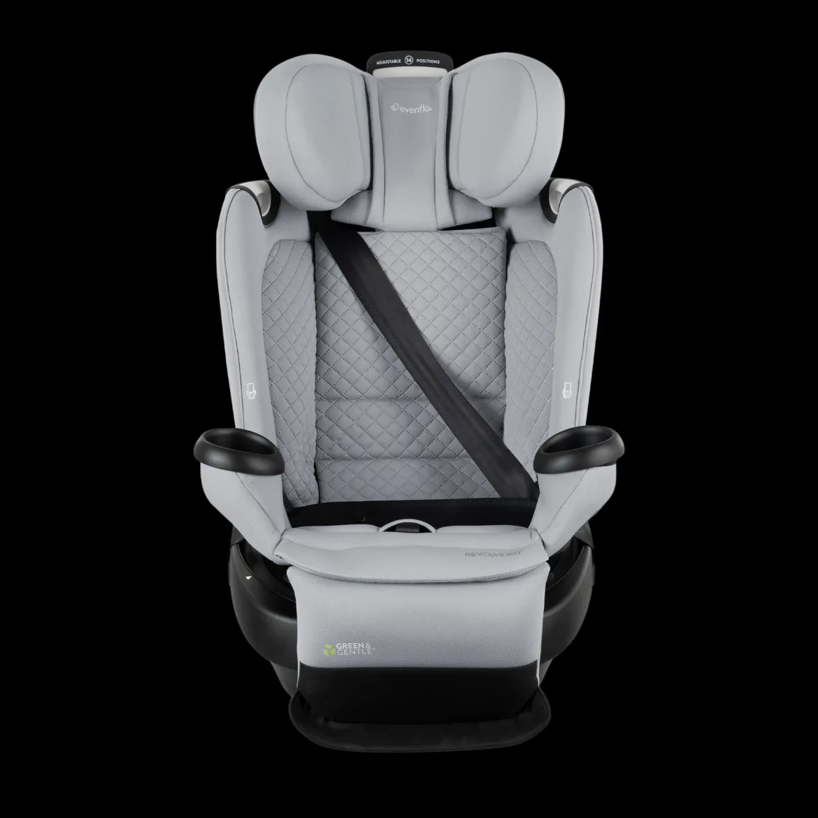 Revolve360 Extend All-in-One Rotational Car Seat with Green & Gentle Fabric