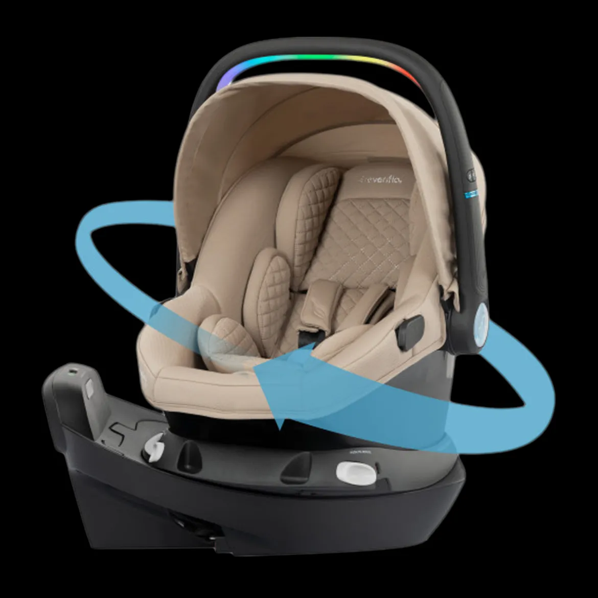 Revolve180 LiteMax NXT Rotational Infant Car Seat with SensorySoothe