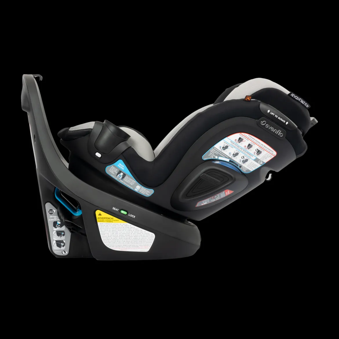Revolve360 Slim 2-in-1 Rotational Car Seat with Quick Clean Cover