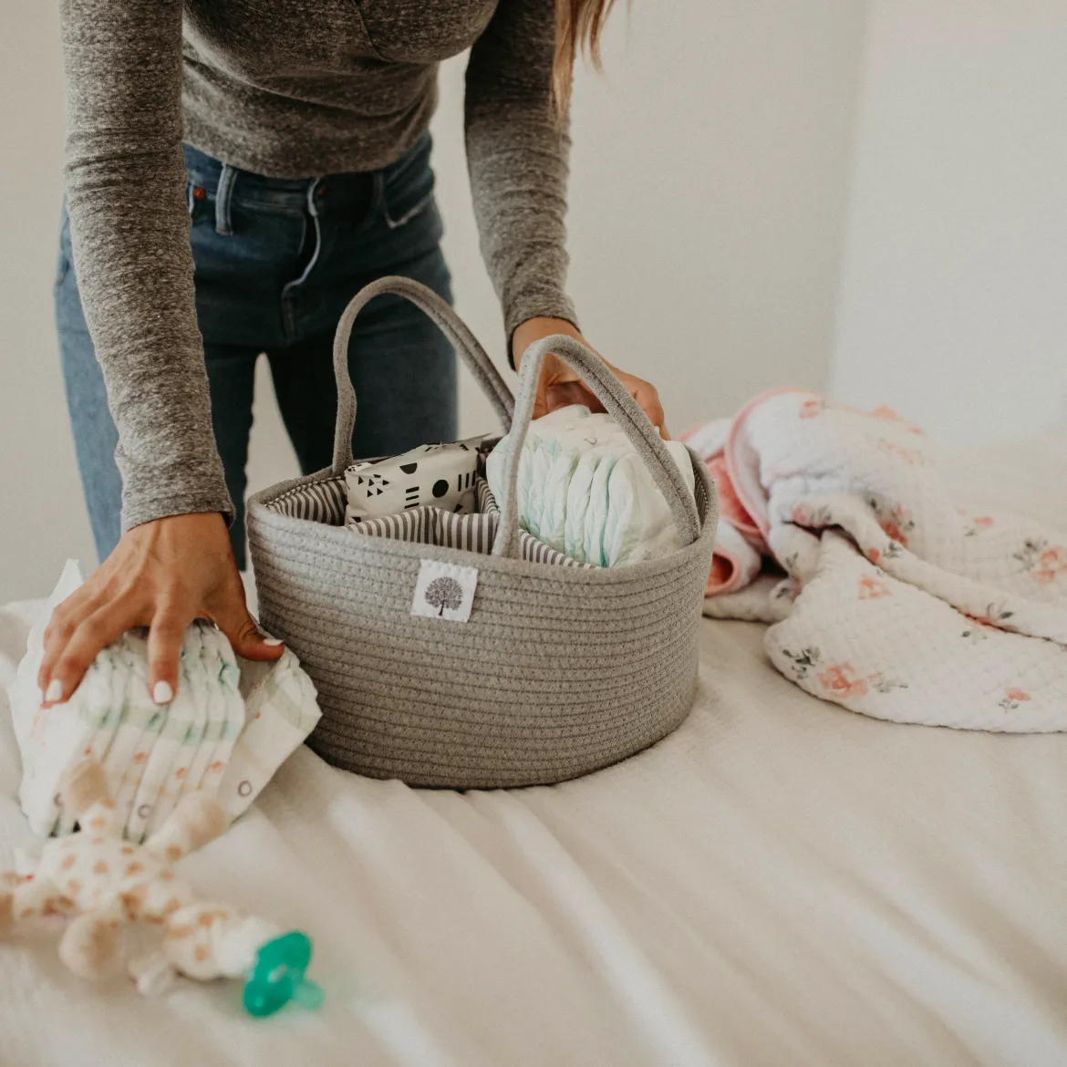 Rope Diaper Caddy