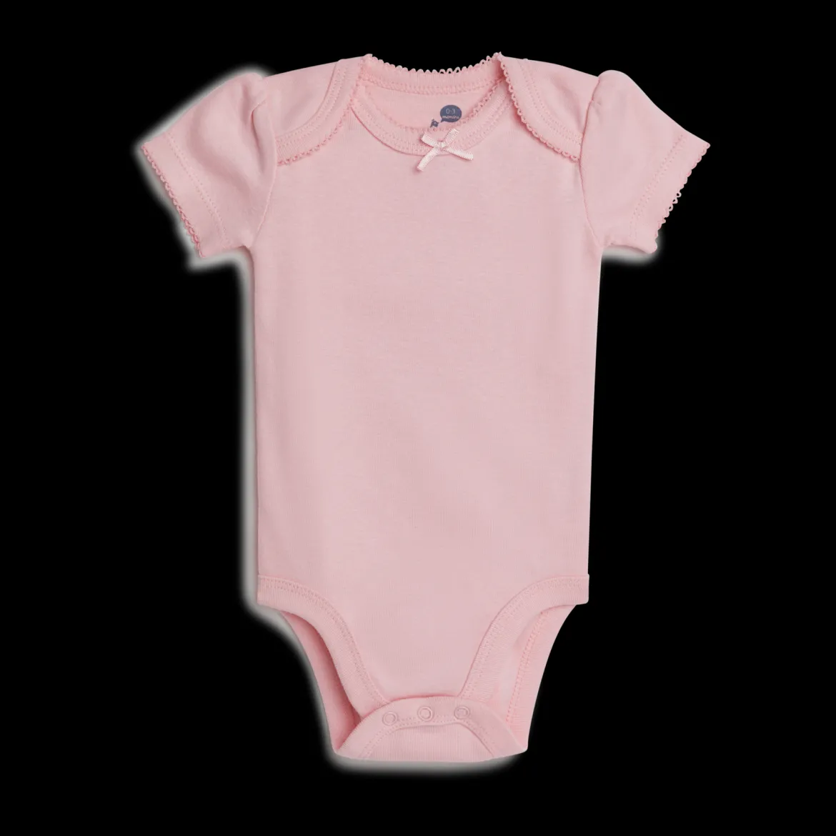 Short Sleeve Solid Organic Cotton Bodysuits (5 Pack)