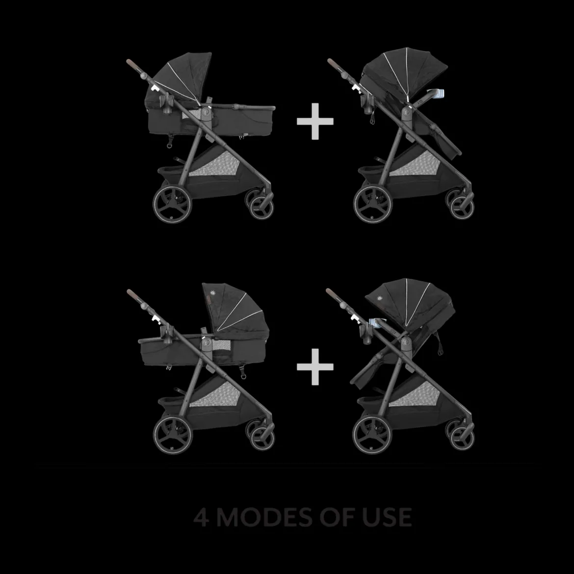 Shyft Intuiti+ Stroller with Green & Gentle Fabric