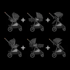 Shyft Intuiti Travel System with Revolve180 LiteMax NXT Rotational Infant Car Seat