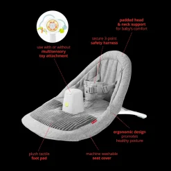 Silver Lining Cloud Upright Floor Seat & Tray
