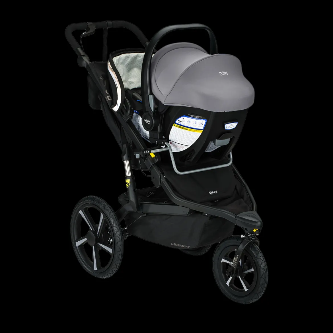 Single Jogging Stroller Adapter for Select Britax Infant Car Seats