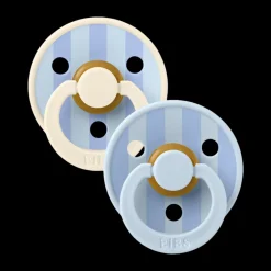 Studio Block Colour Natural Rubber Pacificier (2 Pack)