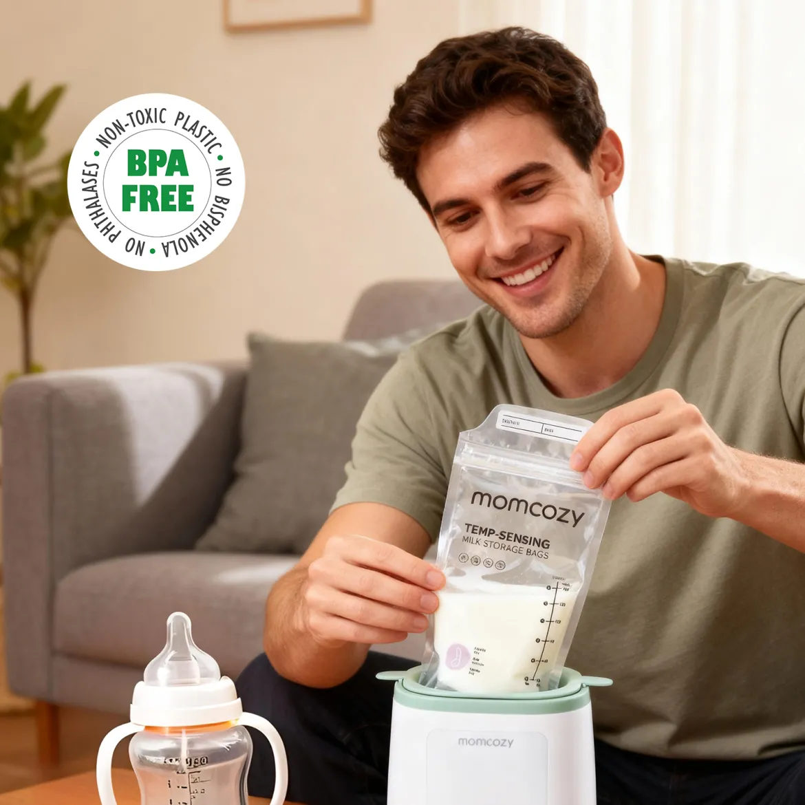 Temp-Sensing Milk Storage Bags