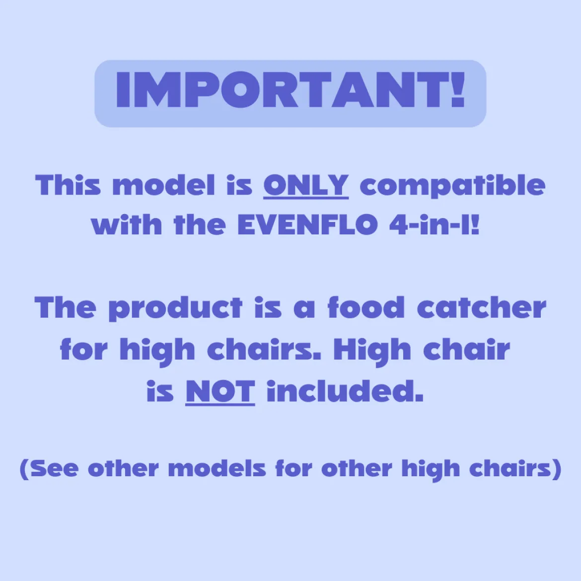 The Food Catcher for High Chairs