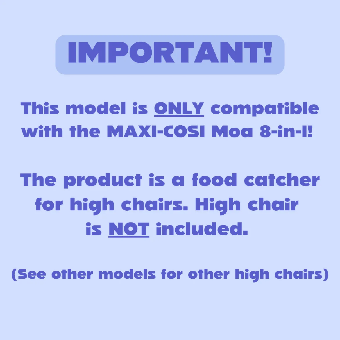 The Food Catcher for High Chairs