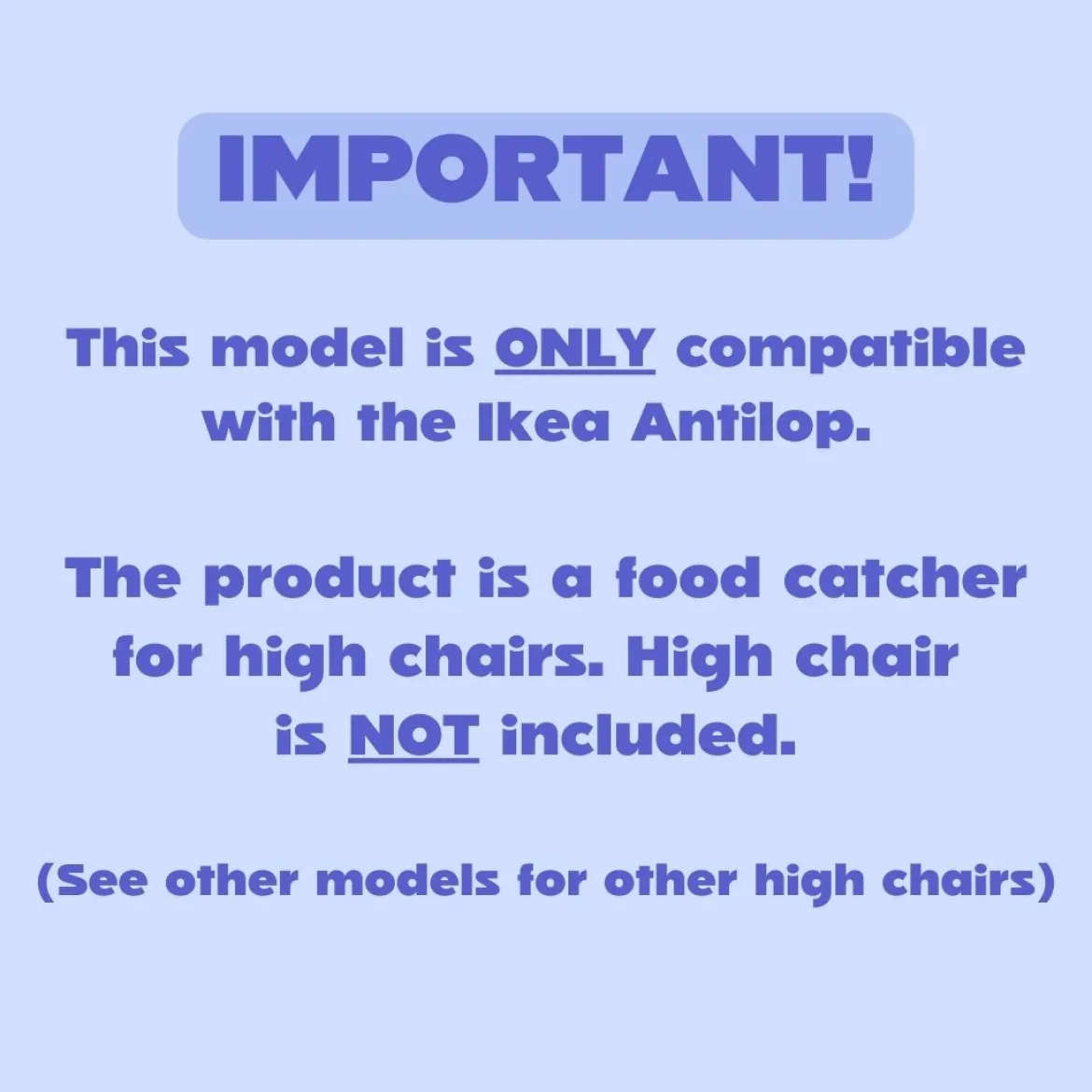 The Food Catcher for High Chairs