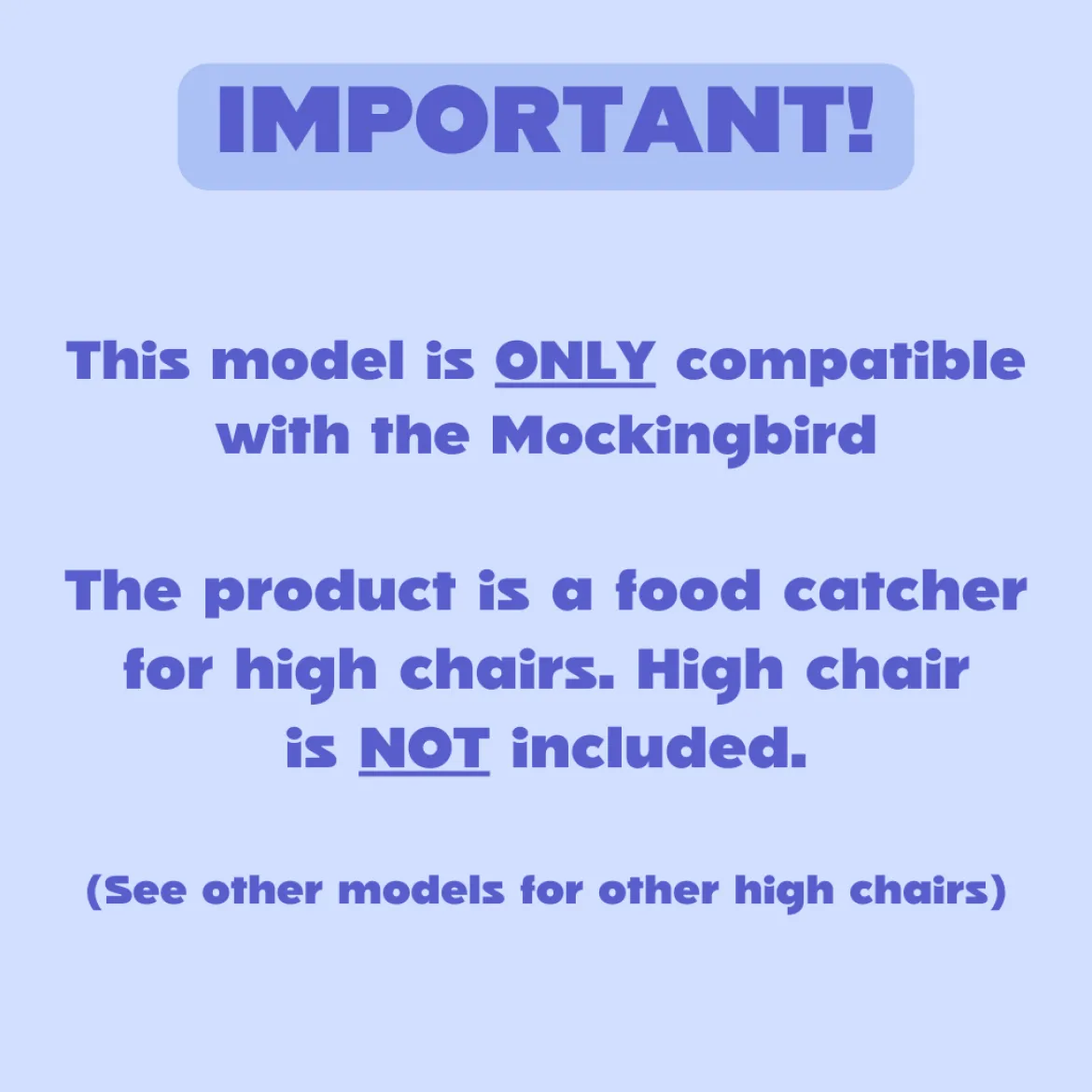 The Food Catcher for High Chairs