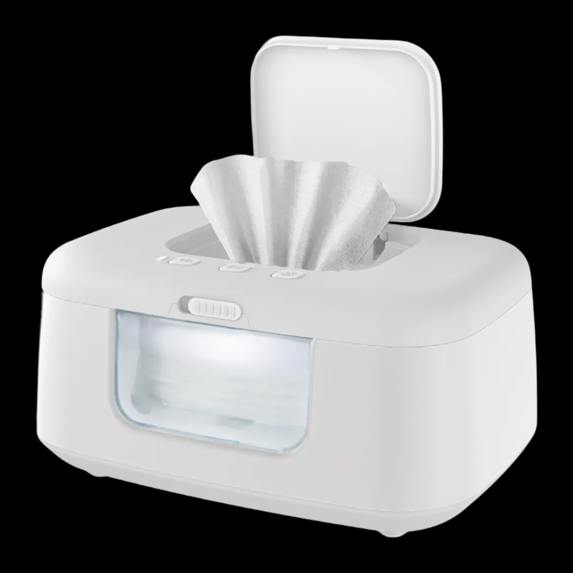 TinyBums Baby Wipe Warmer & Dispenser with LED Changing Light