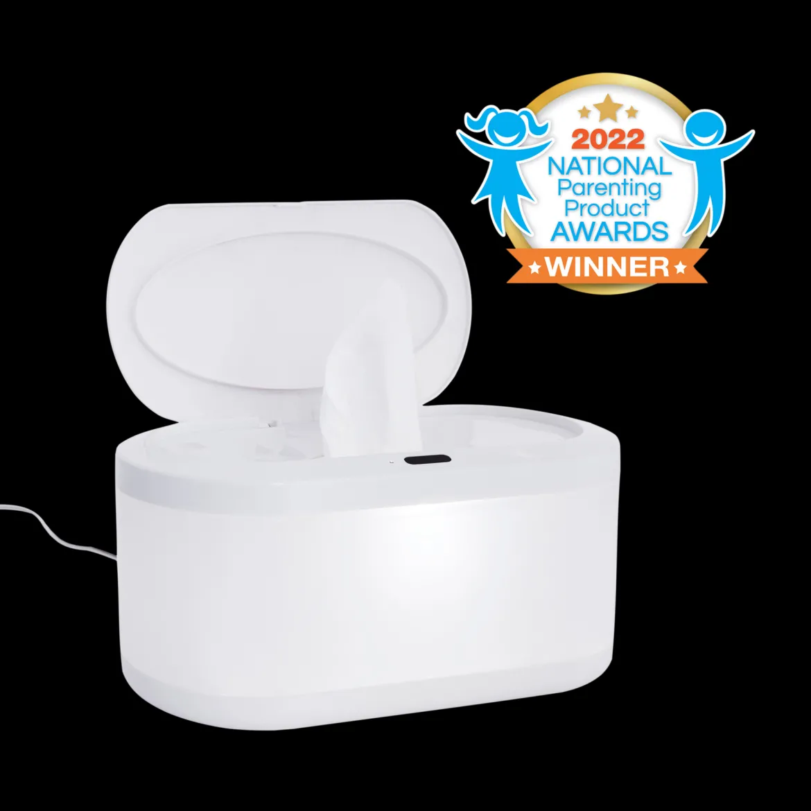 Touch Free Baby Wipe Warmer with Nightlight
