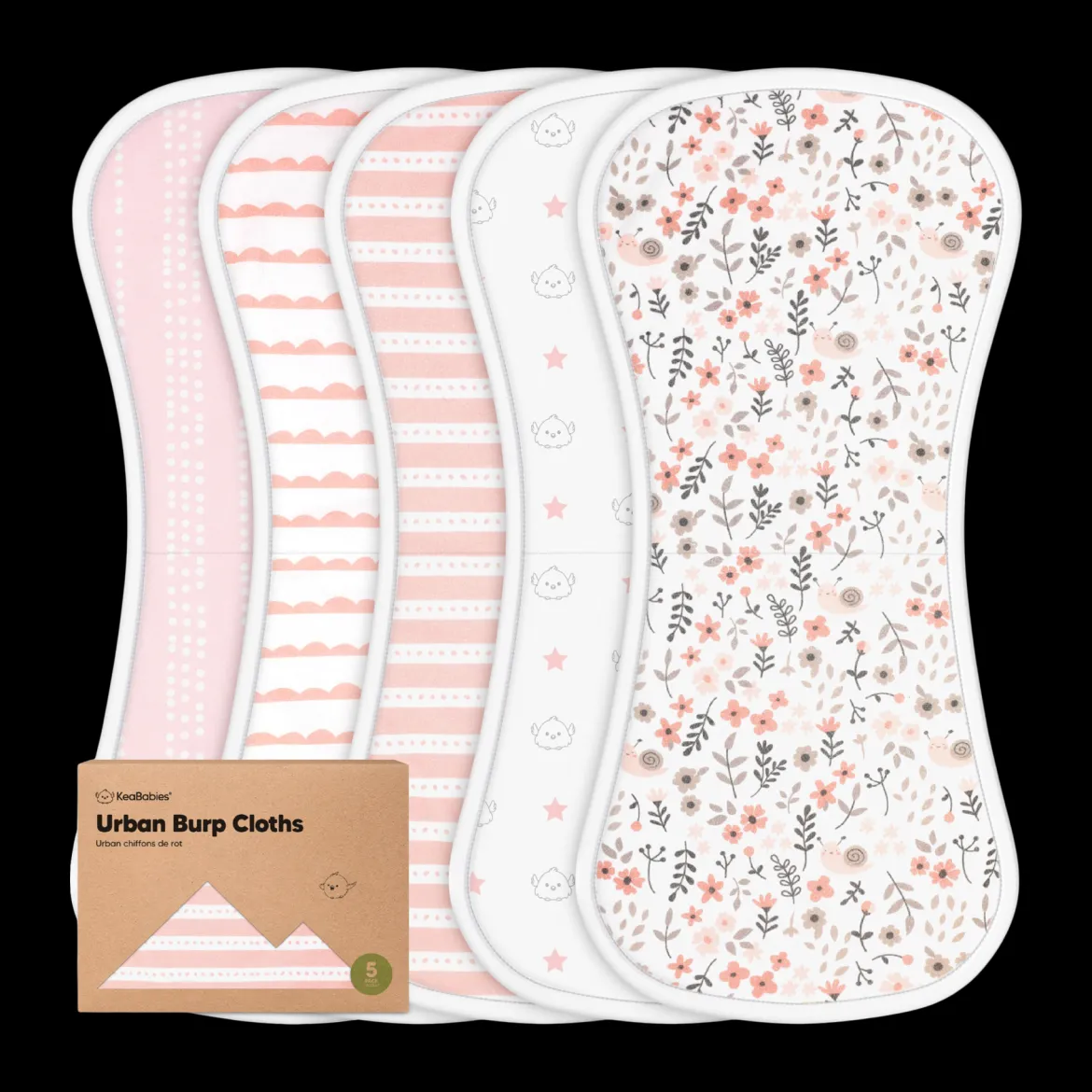 Urban Burp Cloths (5 Pack)