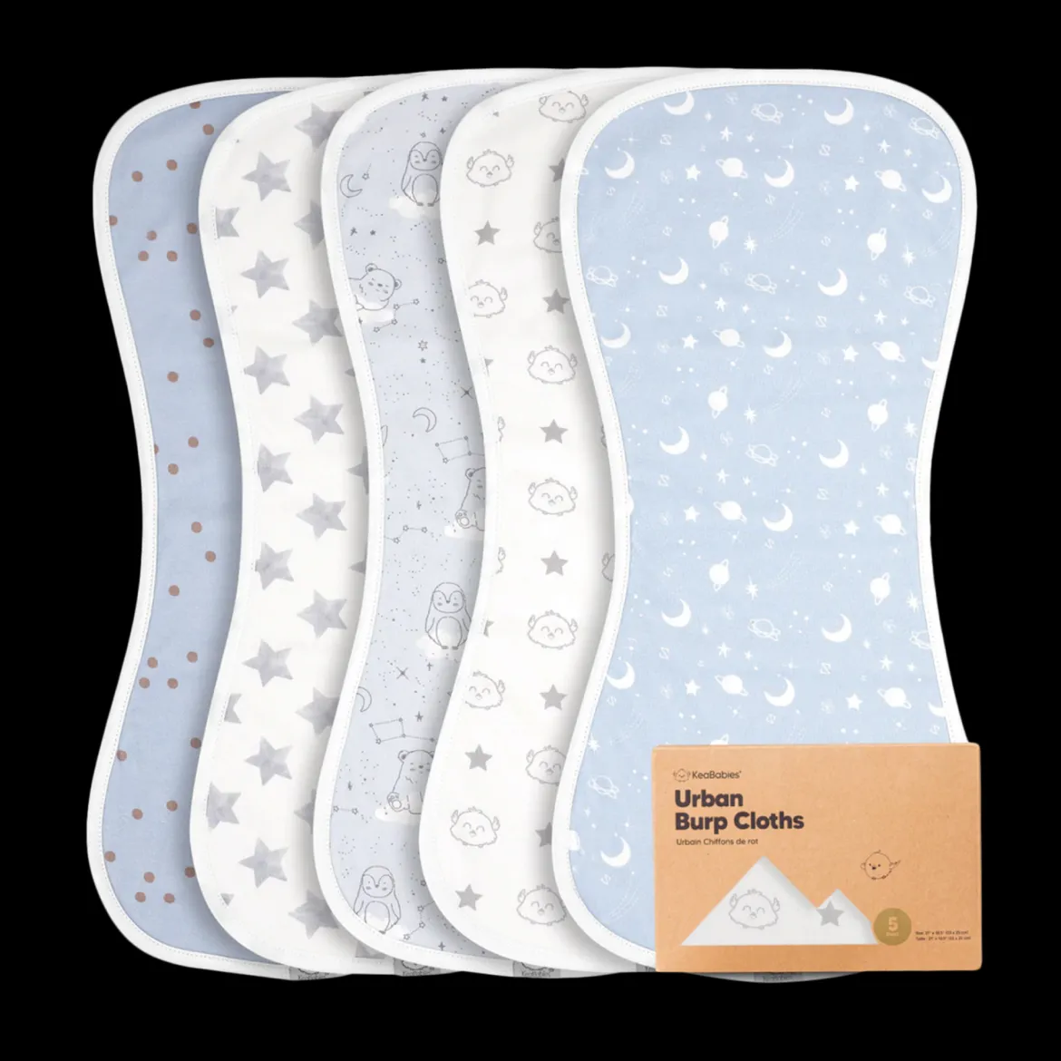 Urban Burp Cloths (5 Pack)